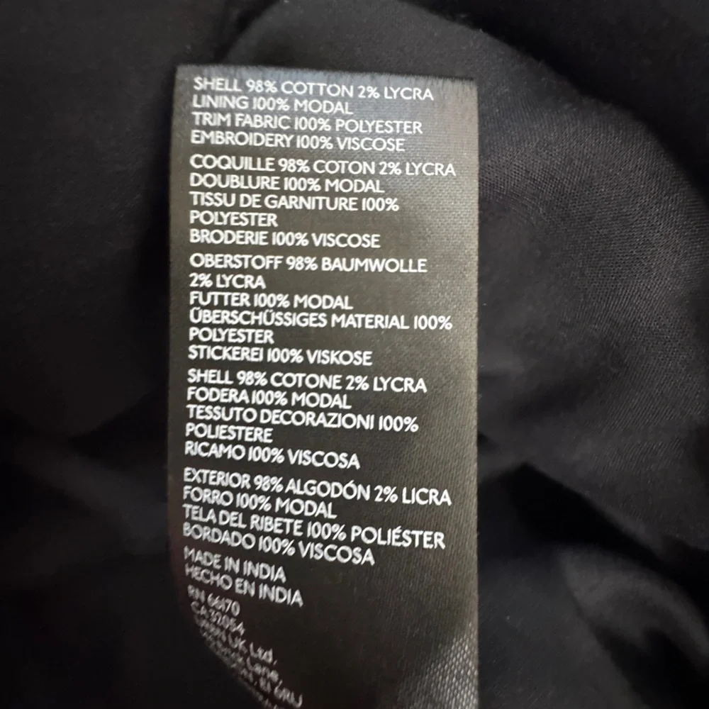 NWT Maeve by Anthropologie The Brynne 3D Spaghetti Strap Dress Black Butterfly 2 - Picture 15 of 15